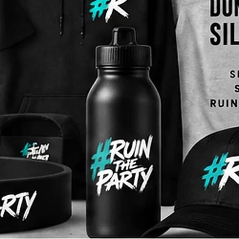 A matte black steel bottle with the brush mark on it